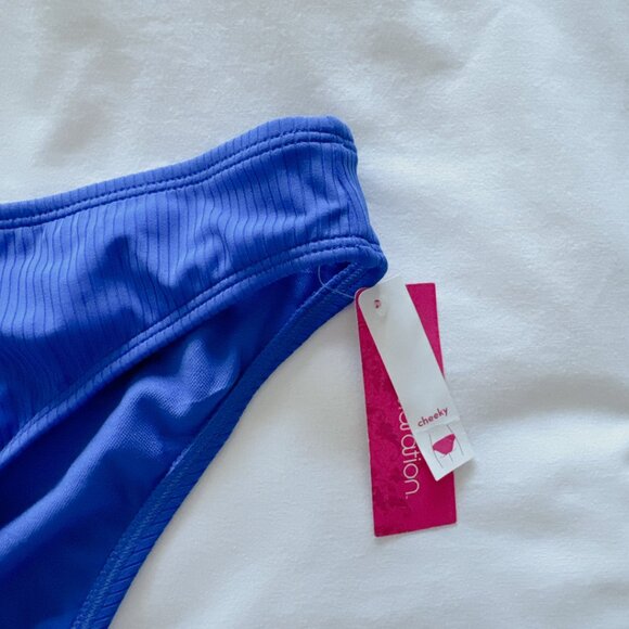 Xhilaration NWT Blue Cheeky bikini bottoms XL women's swimsuit - Picture 4 of 9